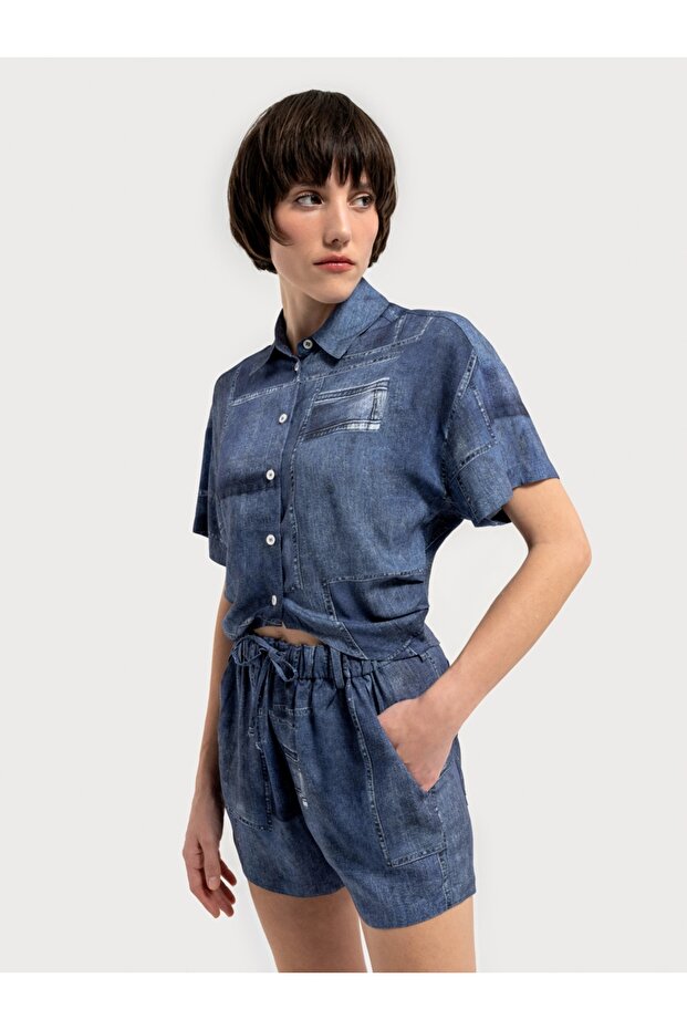 Regular Fit Kadın Gömlek K.kol - 1