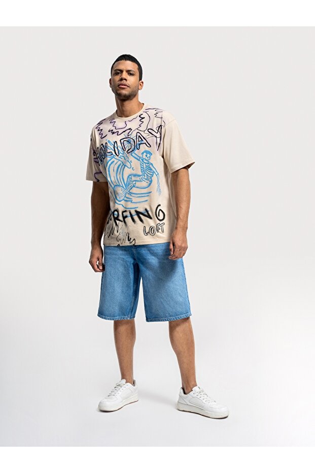 Baggy Fit Erkek Şort - 1