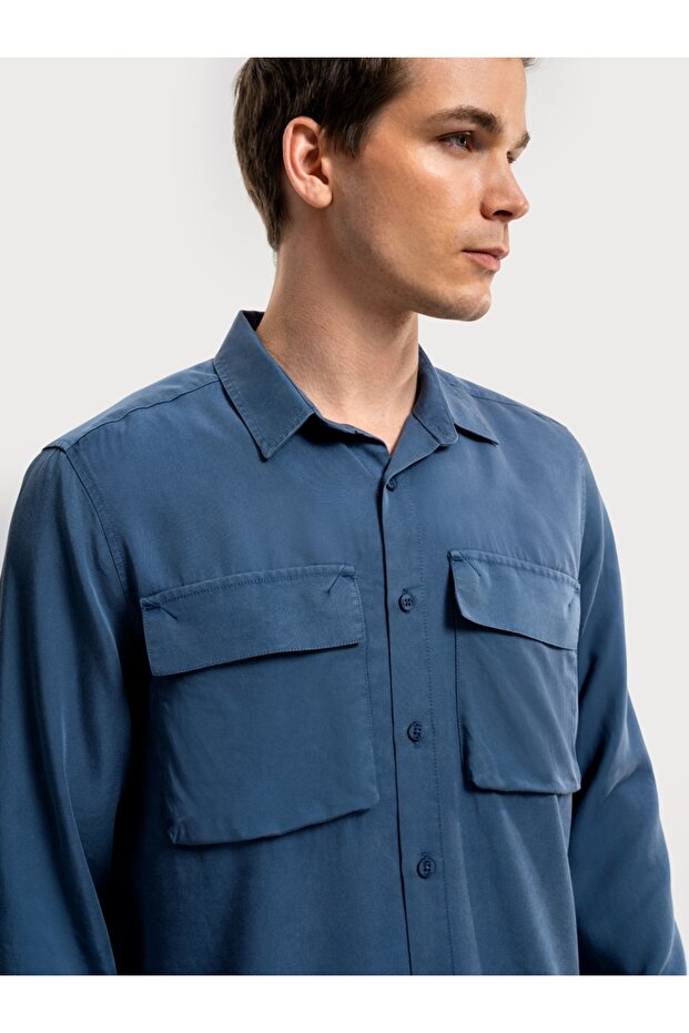 Regular Fit Erkek Gömlek U.kol - 4