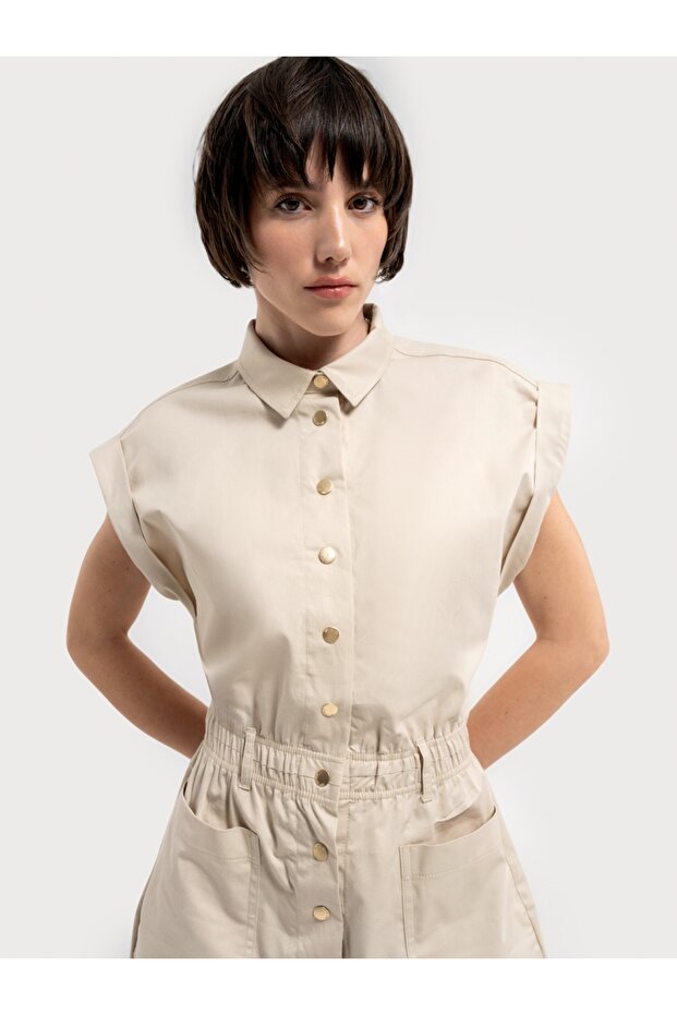 Regular Fit Kadın Tulum - 3