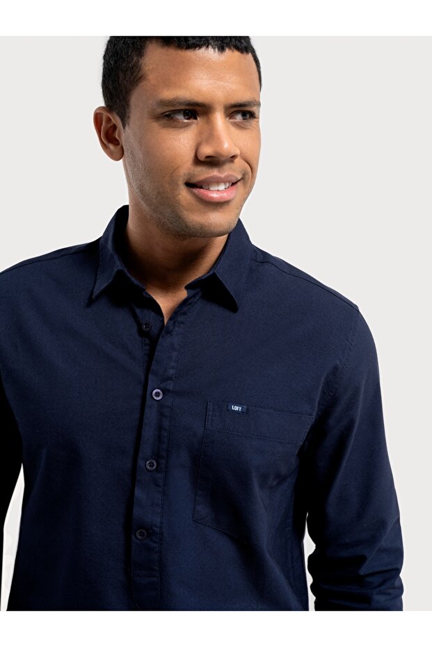 Regular Fit Erkek Gömlek U.kol - 4