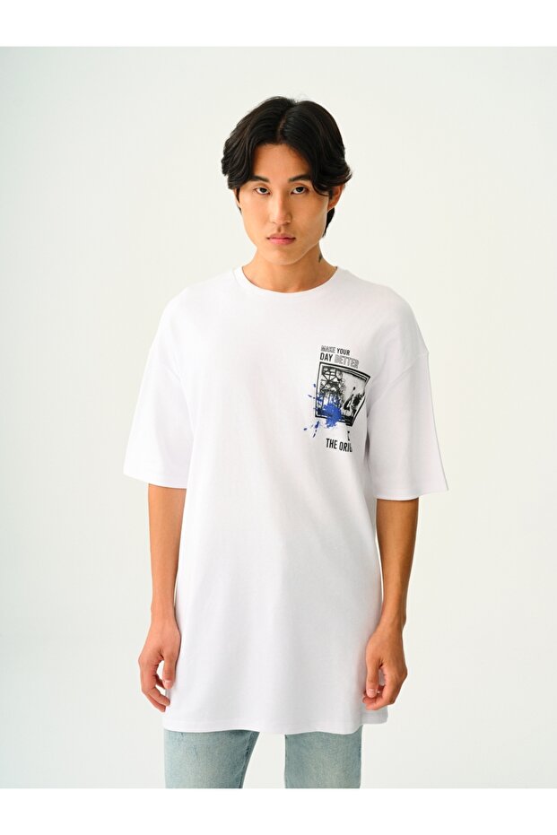 Erkek Baskılı Tişört - 1