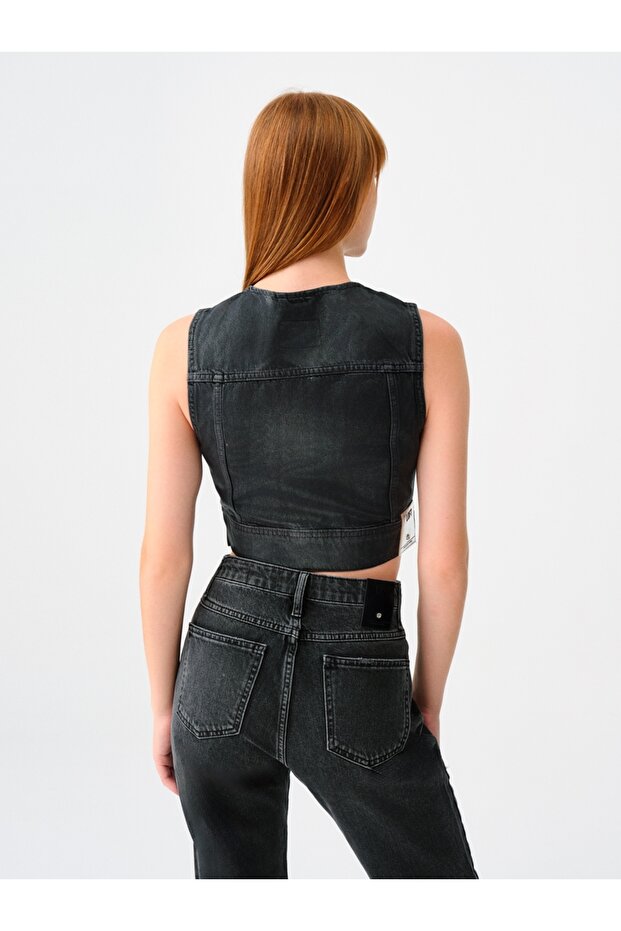 Slim Fit Kadın Yelek - 3