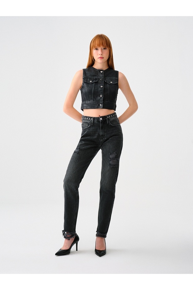 Slim Fit Kadın Yelek - 2