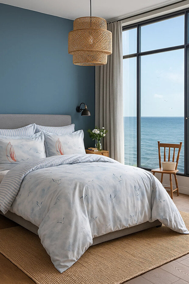 Senses Jonathan Duvet Cover Set Blue Double
