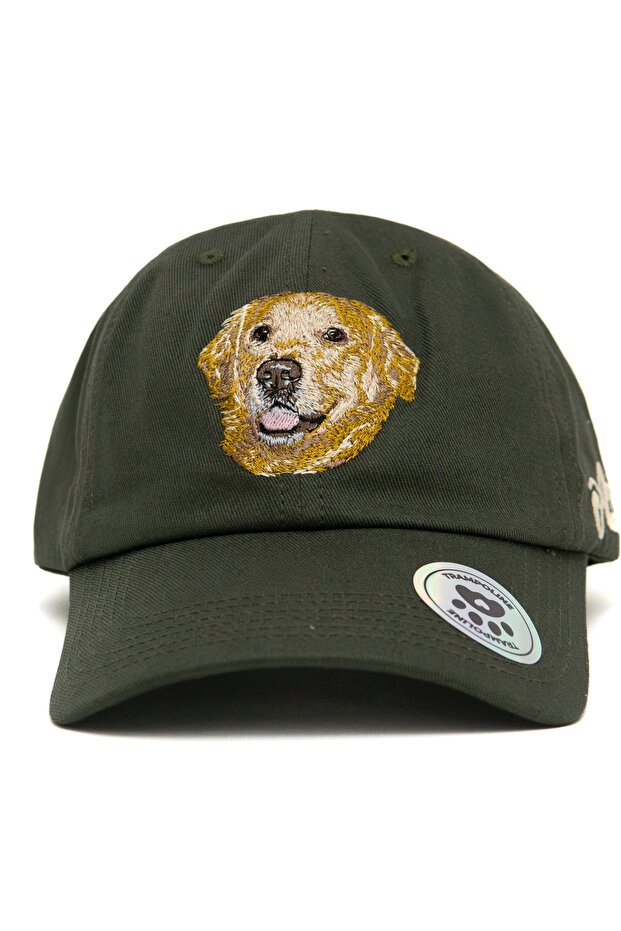 قبعة مطرزة من Golden Retriever - قبعة على شكل حيوان