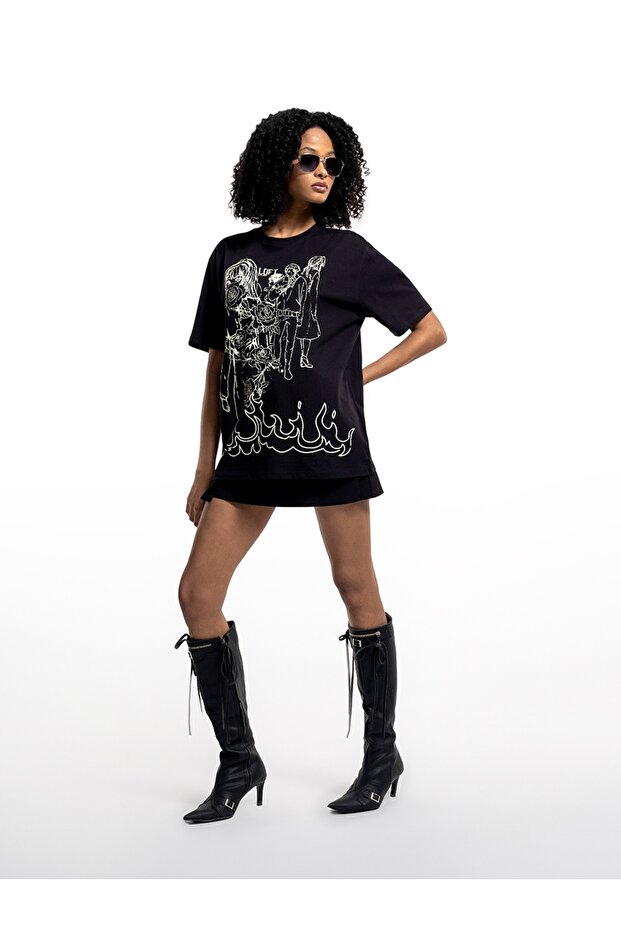 Oversize Fit Kadın Tshirt K.kol - 2