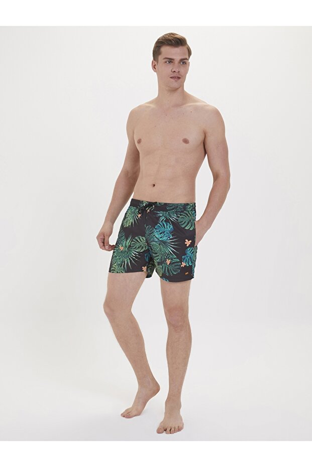 Slim Fit Erkek Deniz Şortu - 1