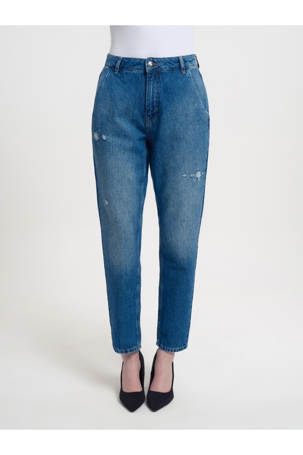 Regular Mom Regular Fit Kadın Pantolon - 1