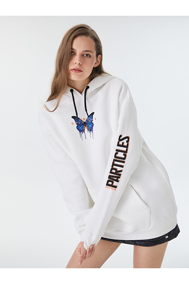 Oversize Kadın Sweatshirt - 1
