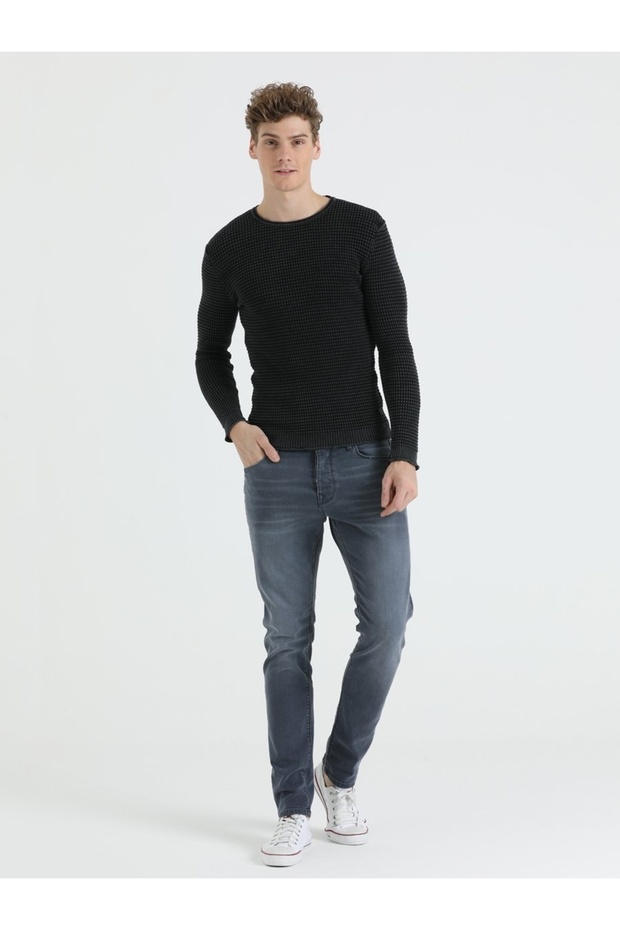 Slim Fit Erkek Kazak - 3