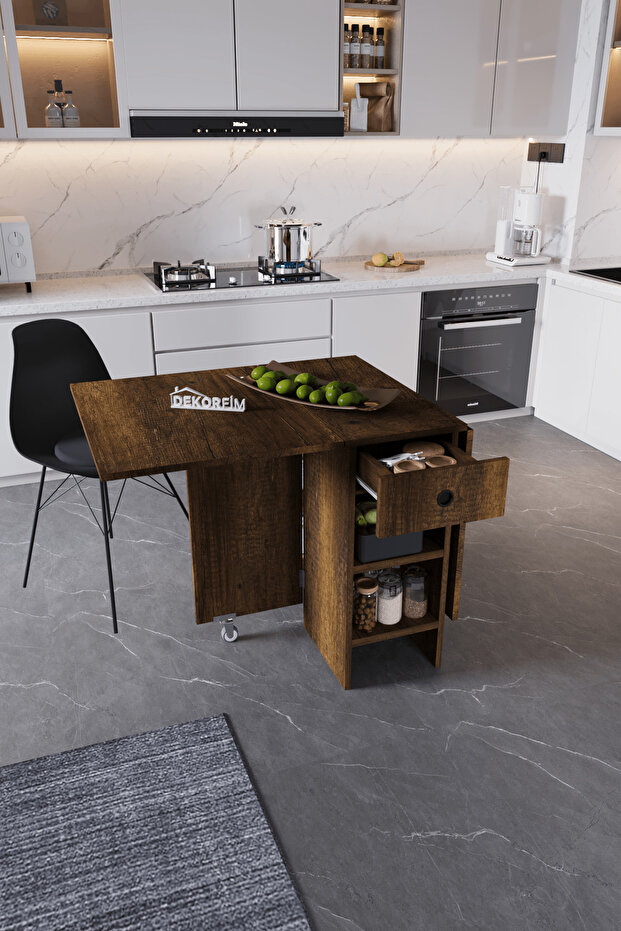 DF01102BR Pratik Katlanır Masa Mutfak ve Yemek Masası - 2