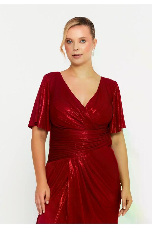 6036SIM LAME SİMLİ ELBİSE - 3