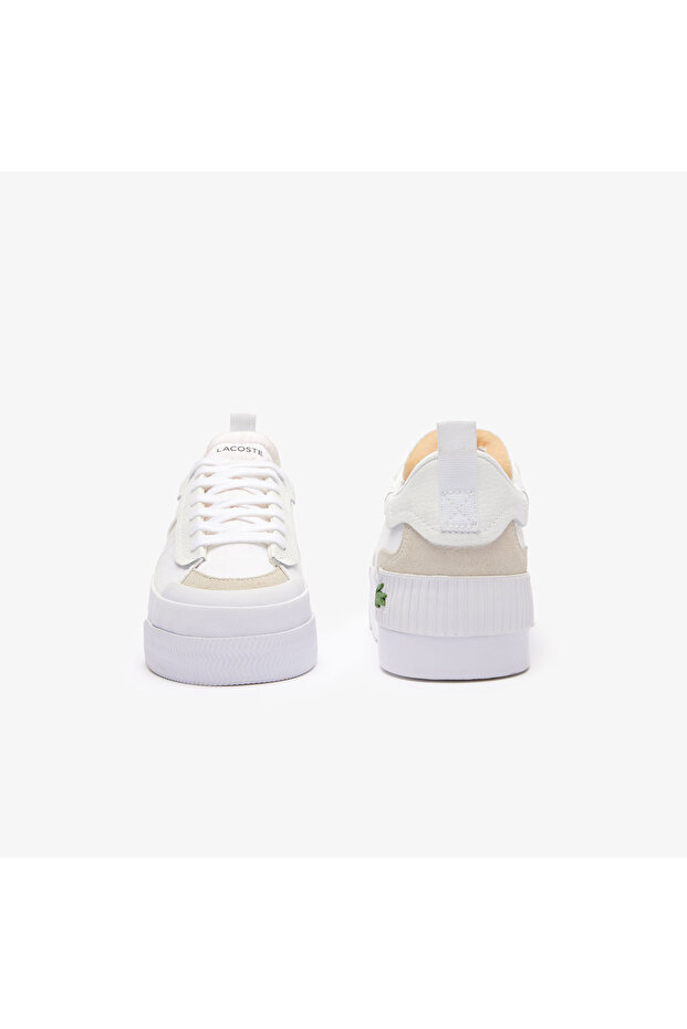 L004 Platform Kadın Beyaz Sneaker - 5