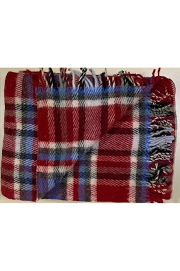 Gençev Home && %100 Saf Yün Scotch Battaniye Tek Kişilik Scotch Yün Battaniye - % 100 Saf Yün - Wool - 4