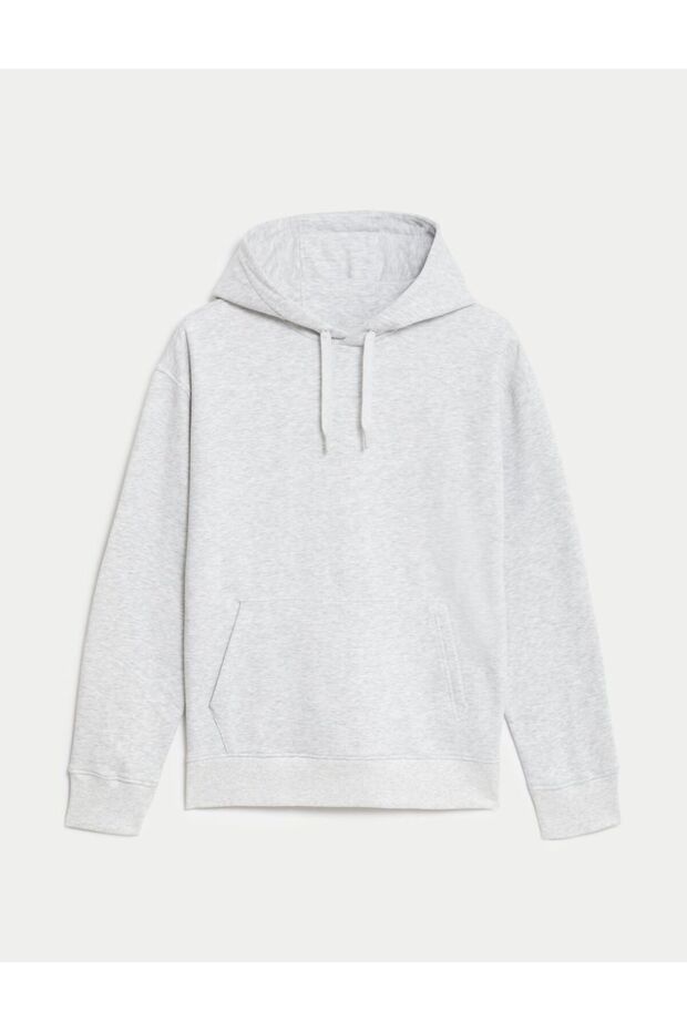 Kapüşonlu Oversize Sweatshirt - 5