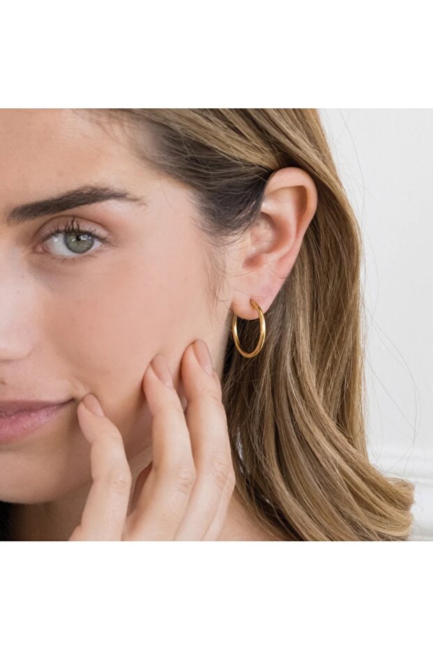 20 mm Surgical Steel Gold Hoop Earrings