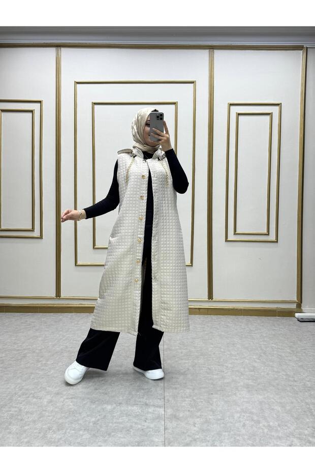 ELİT KAPÜŞONLU KAPİTONE YELEK - 7