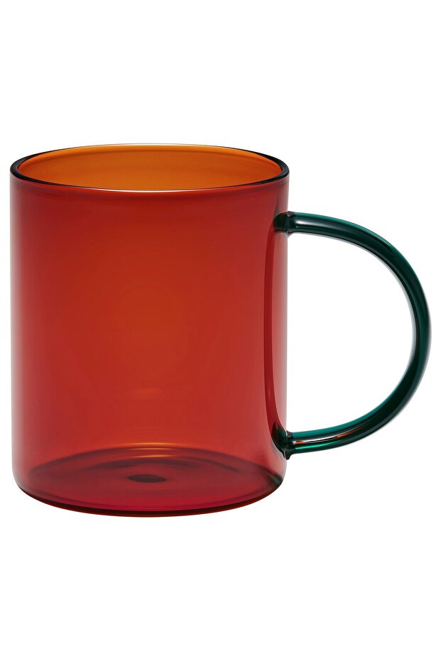 SKUGGSTUBB Mug, mixed colours brown/green, 41 cl