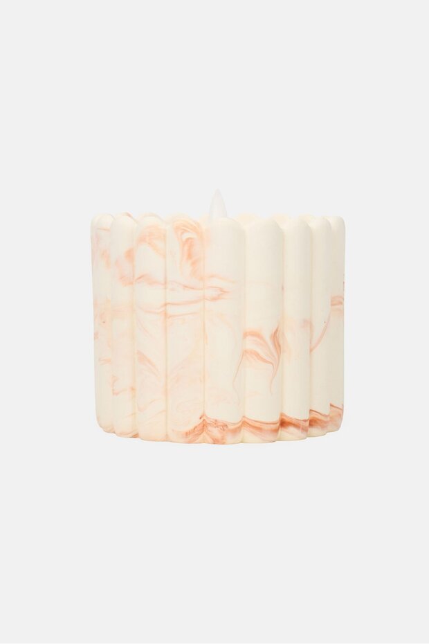 Ceramic Cement Led Candle - 2