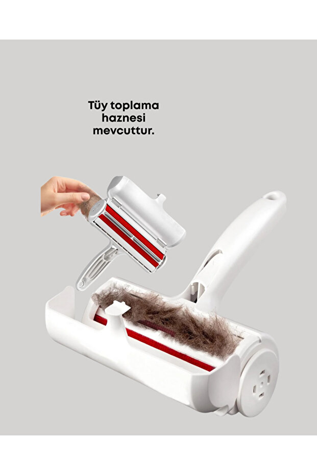 Lint remover with storage – easy to use for carpets, beds, and clothes - 5