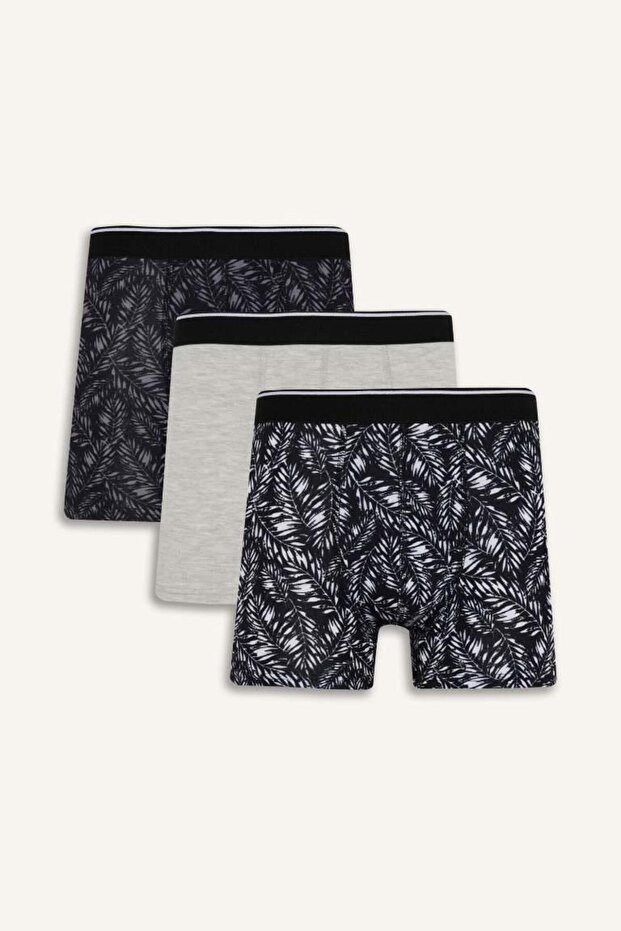 Regular Fit Baskılı 3'lü Boxer (25 AU) - 1