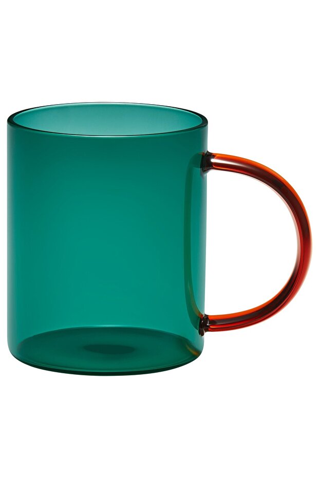 SKUGGSTUBB Mug, mixed colours green/brown, 41 cl