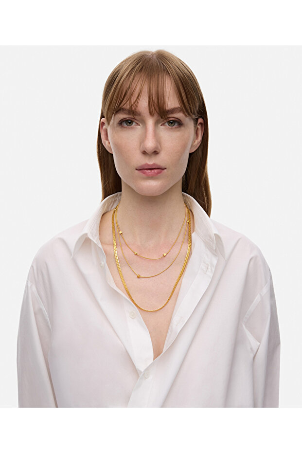 Paslanmaz çelik kolye seti - 1