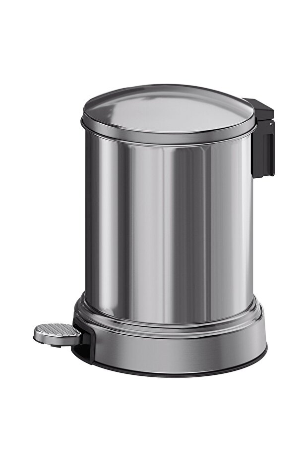 BROFJÄRDEN Waste bin, chrome effect, 4 l