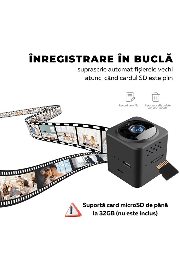 Mini Hidden Camera, Wi-Fi, Magnetic Mount, 360° Support, Night Vision, AS02, easyCTRL® - 7