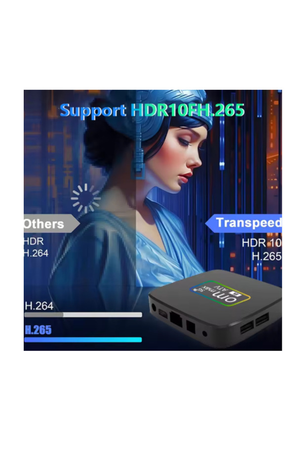 Om Max 4K Android TV Box | Quad Core Media Player | 8GB RAM 64GB ROM Smart Streaming Box - 3