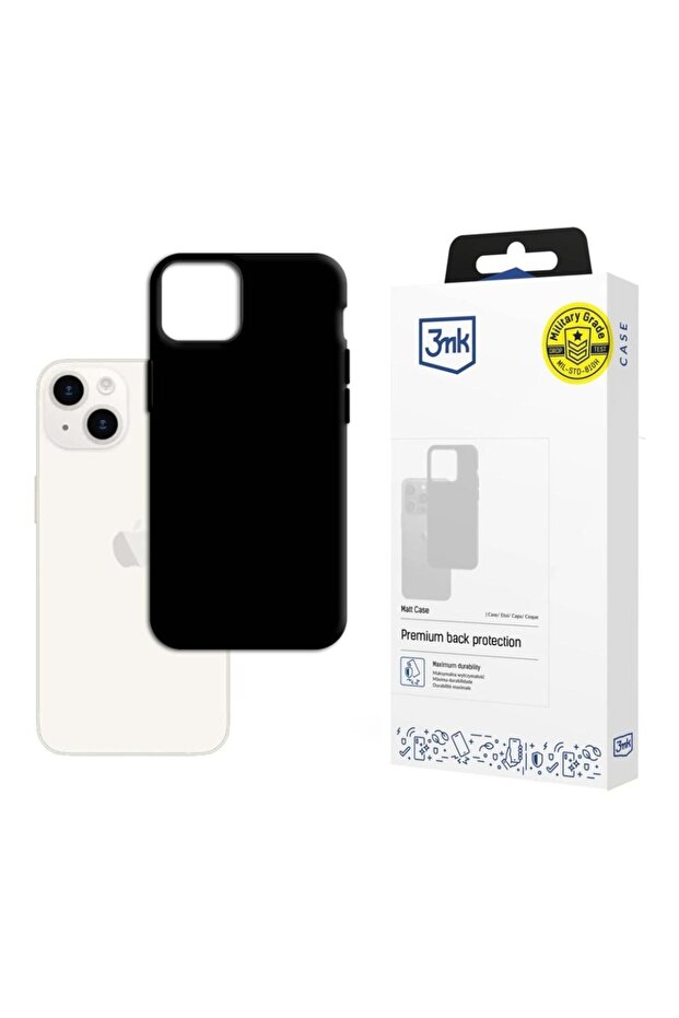 Case for IPhone 15, Matt Case, Black - 1
