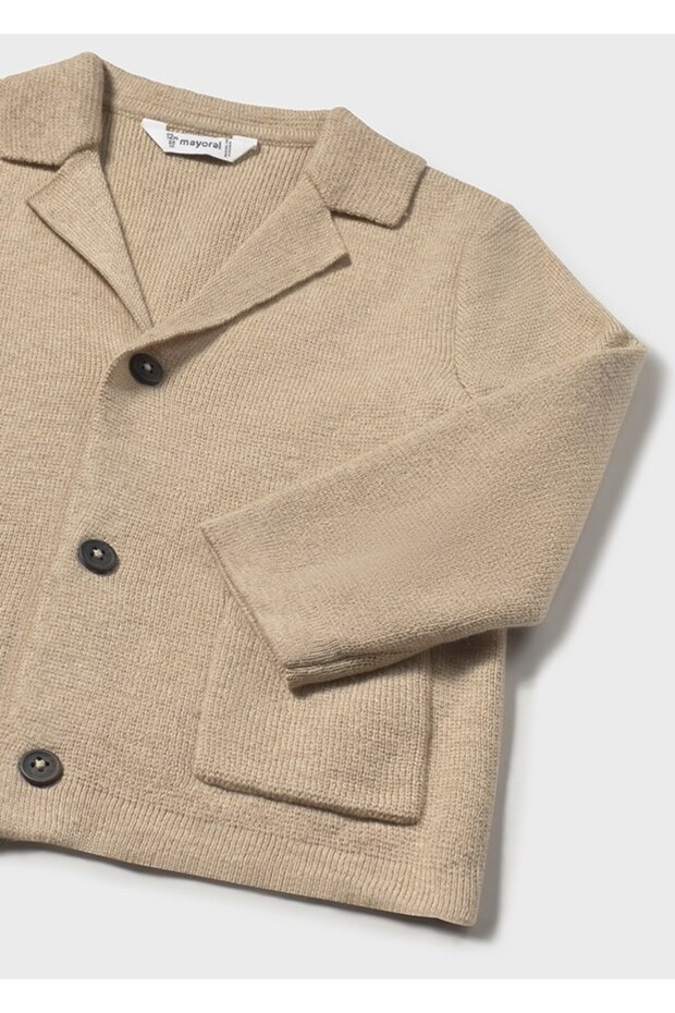 Erkek Bebek Örme Ceket Bej 2418 - 3