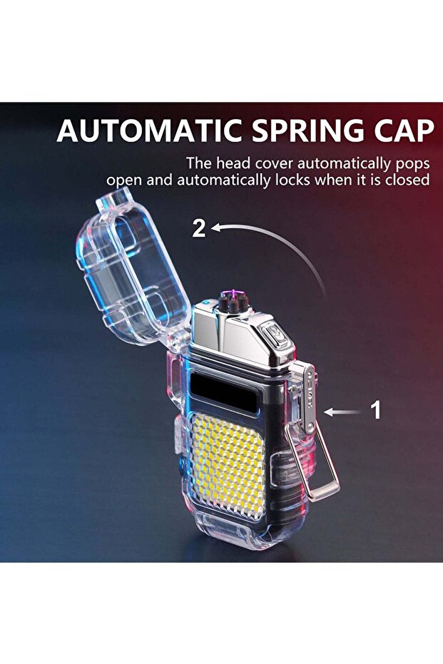 Double Arc Ignition Lighter Rechargeable USB-C, Flameless, Multicolour (Random) - 1