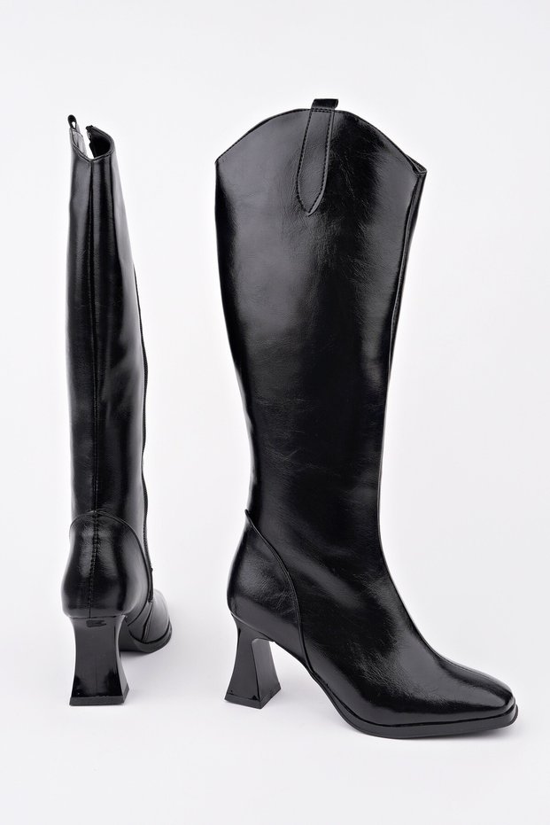 Astoria Blunt Toe Side Zipper Heeled Women's Boots