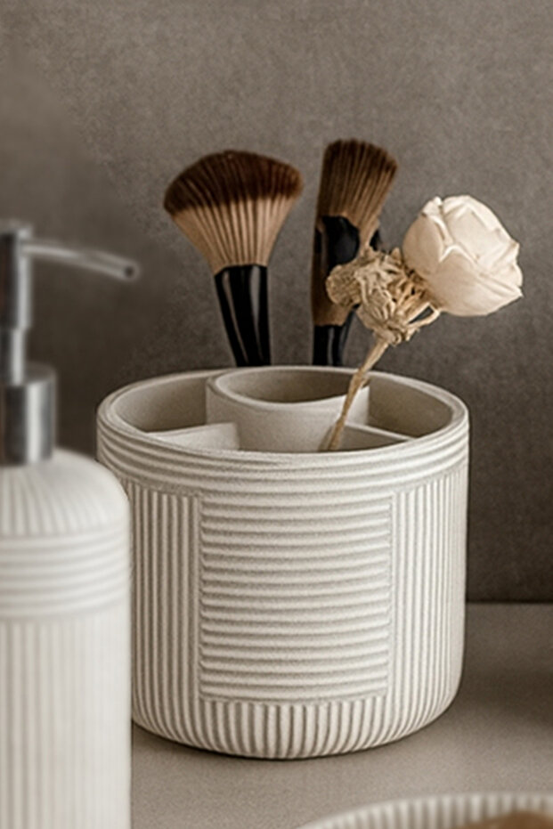 Scorro Banyo Seti 5 Parça - Bej - 8