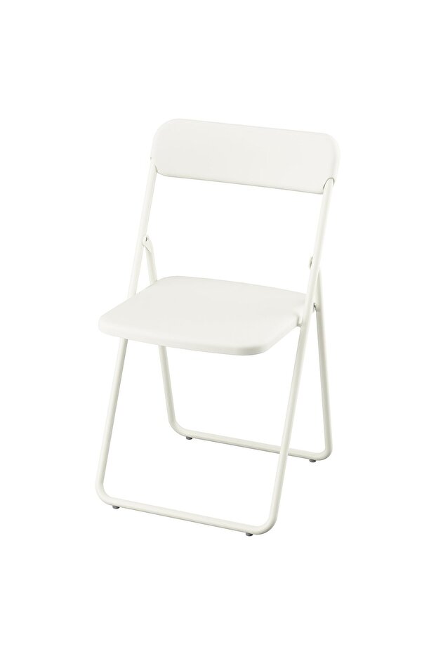 VIHALS Folding chair, white