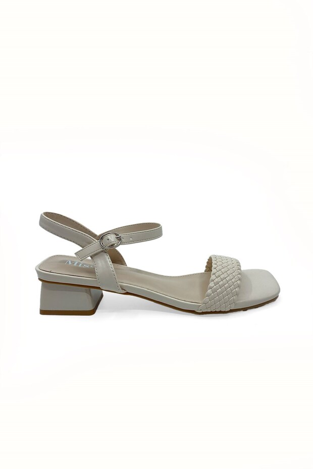 Beige Women's Heeled Sandals Shoes 101380677