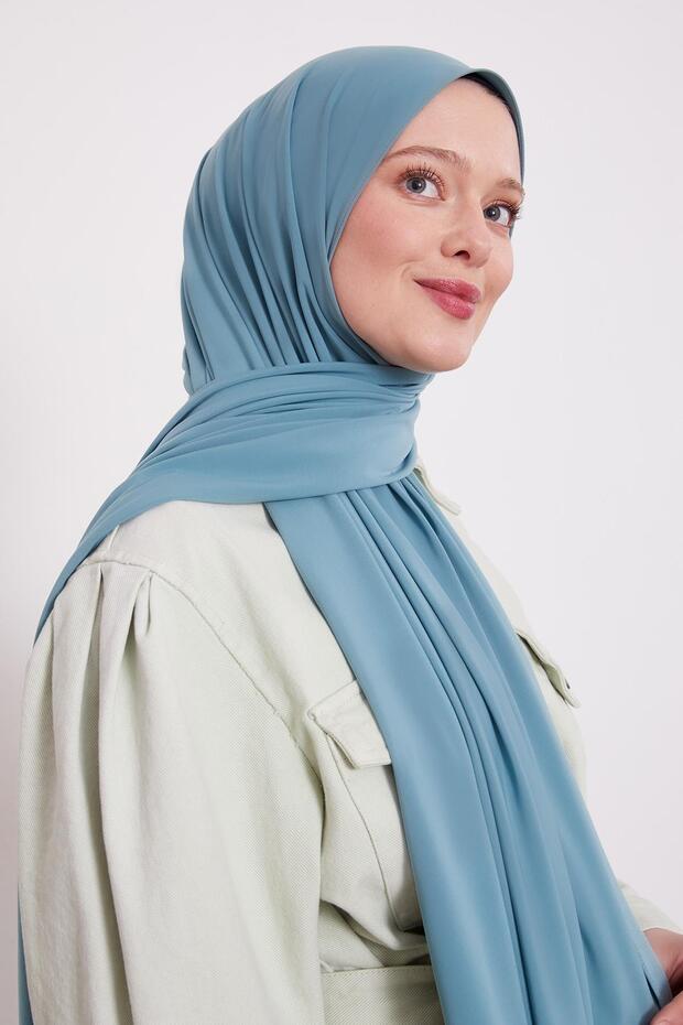 Water Green Plain Sandy Shawl