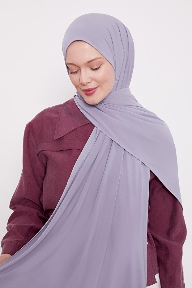 شال ساندي مسطح باللون الرمادي - 2