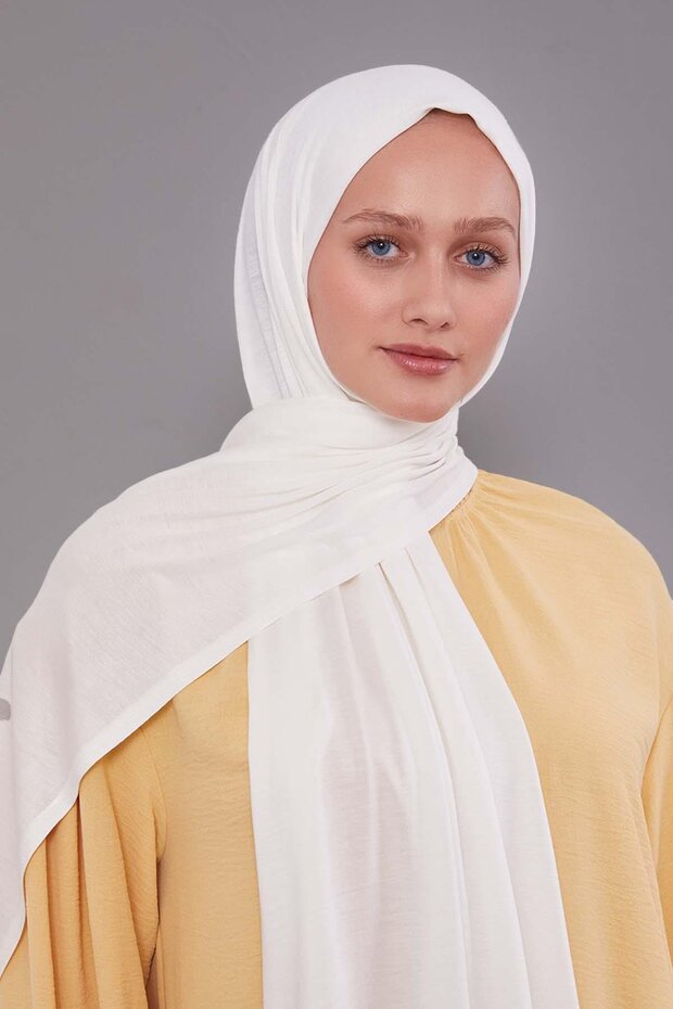 Krem Modal Penye Şal - 3