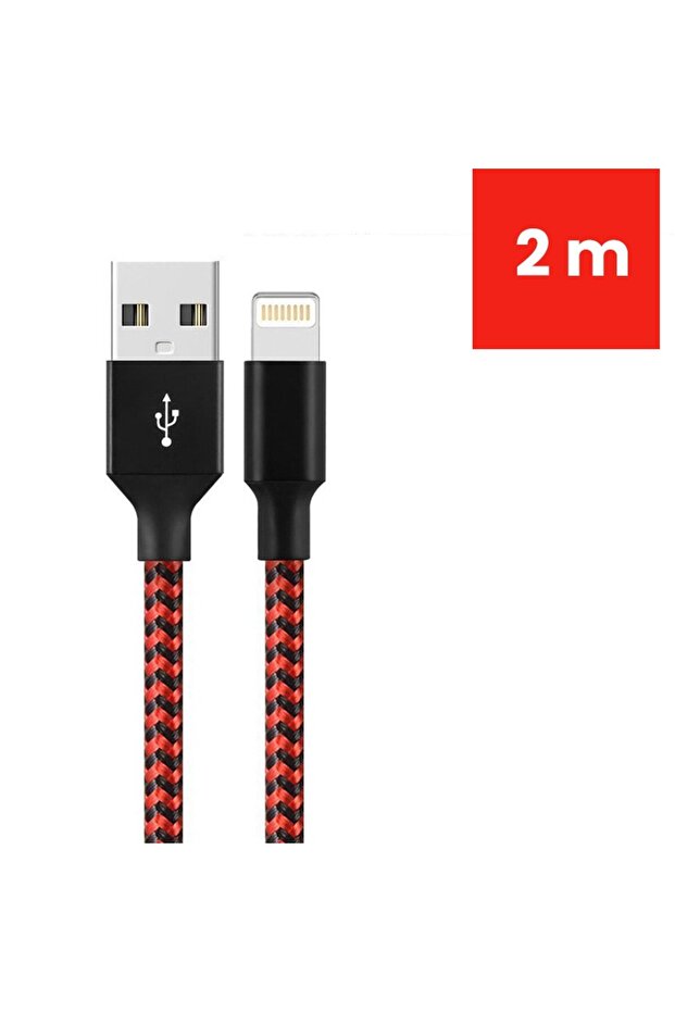 Lightning to usb cable 2m + triangular braided cable - 2