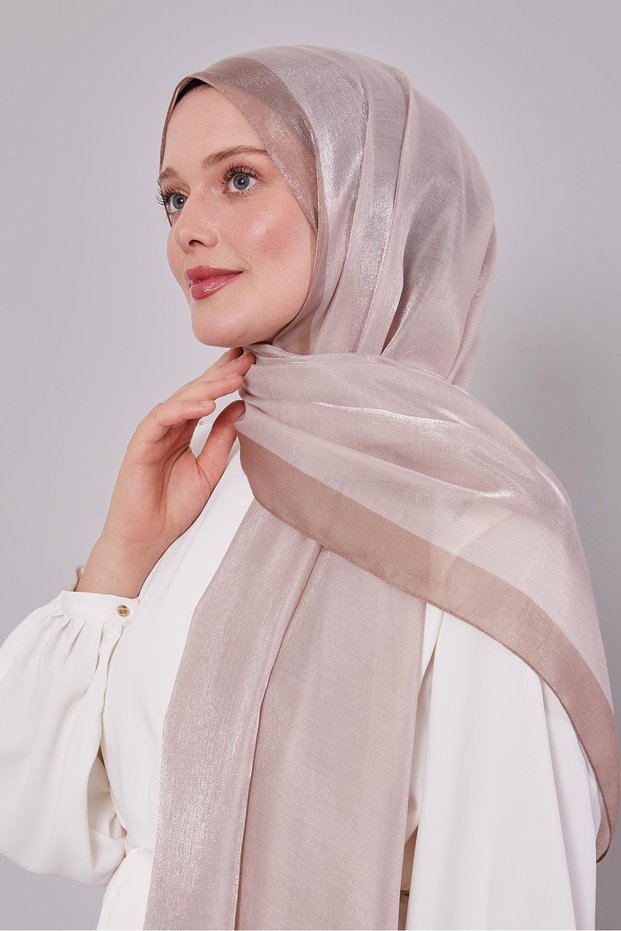 Cappuccino Stripe Pattern Amber Shawl