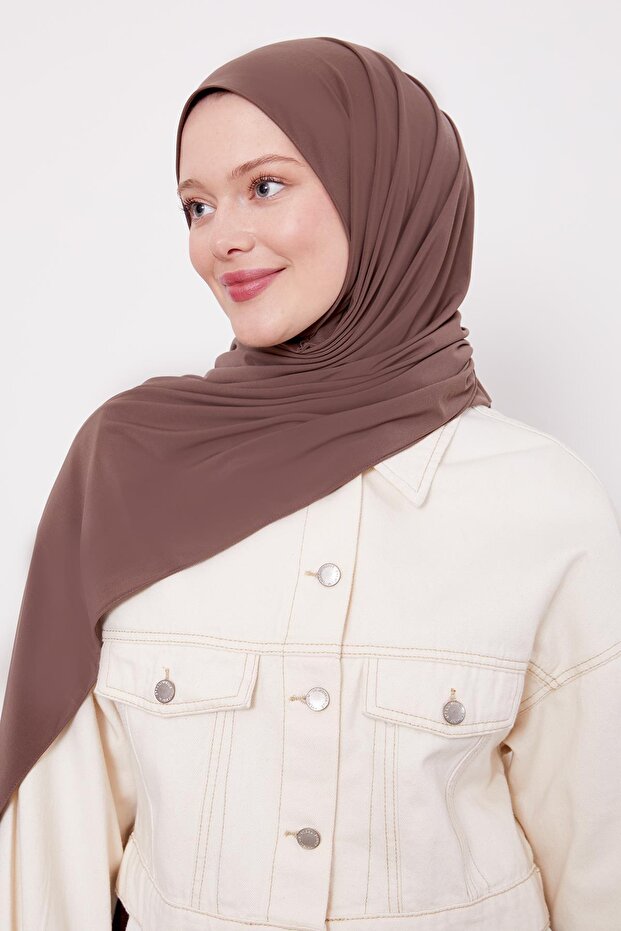 Coffee Plain Sandy Shawl - 3