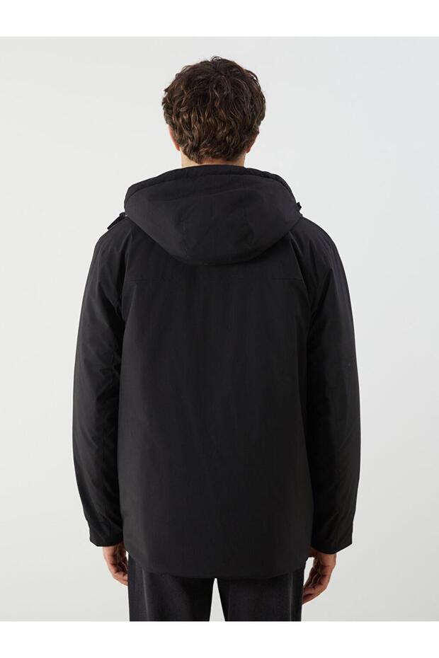 Standart Kalıp Kapüşonlu Erkek Mont (W5) - 5