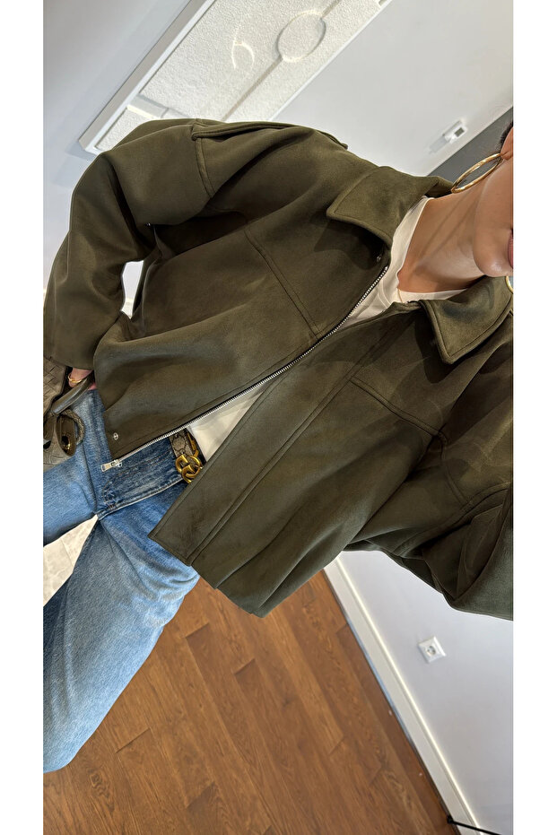 Süet Bomber Ceket - 3