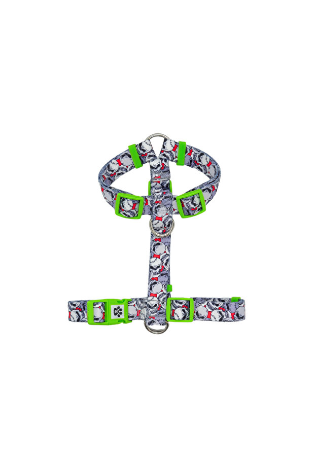 Recycled Patterned H Type Chest Collar - 1