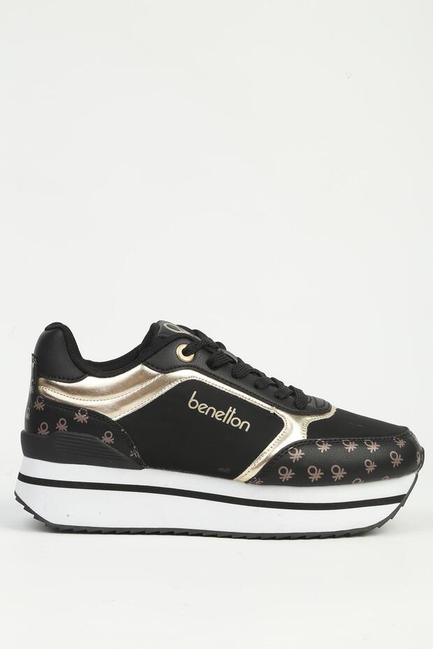 Black and White Women's Sports Shoes Imported