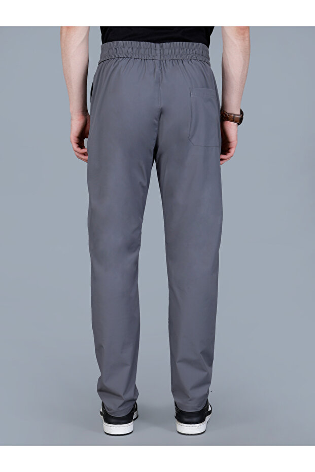 بنطلون كارغو رجالي سادة برباط - 5