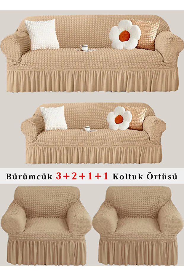 Bürümcük Sofa Cover, Sofa, Sofa Bed Cover, Sofa Cover 3 2 1 1 Set